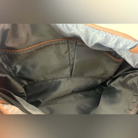 Realer Brown Faux Leather Bag Shoulder or Crossbody Purse Multiple Pockets - Picture 15 of 16